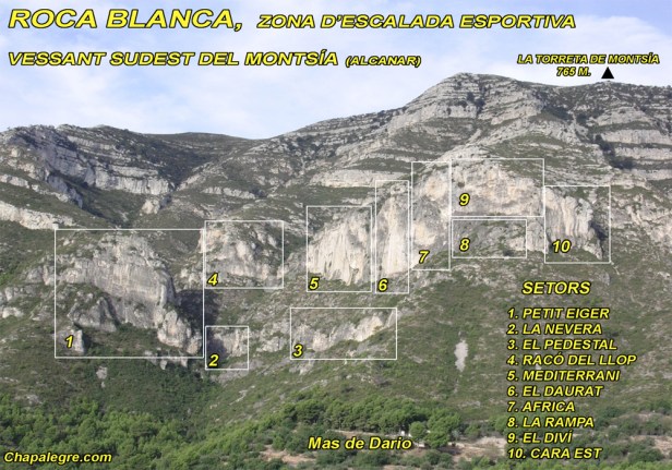 Roca_Blanca_sectors