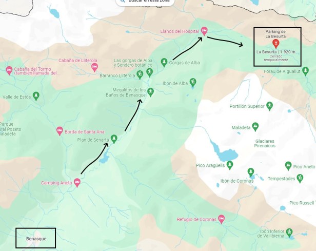 ANETO 3404 m, por Aigualluts desde la Besurta, F+ – Tocando el cielo